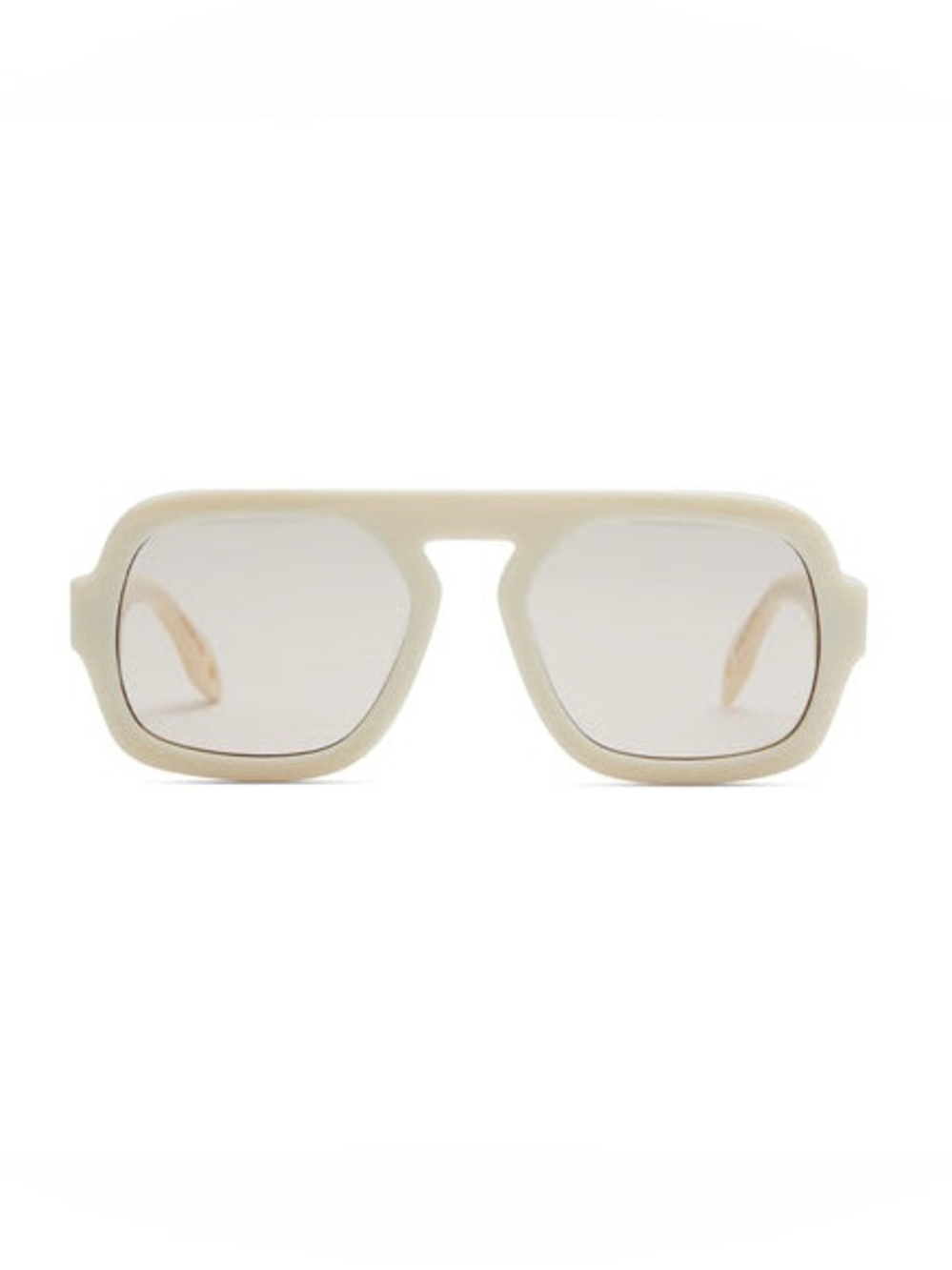 Ella Johnson Cream Square Sunglasses